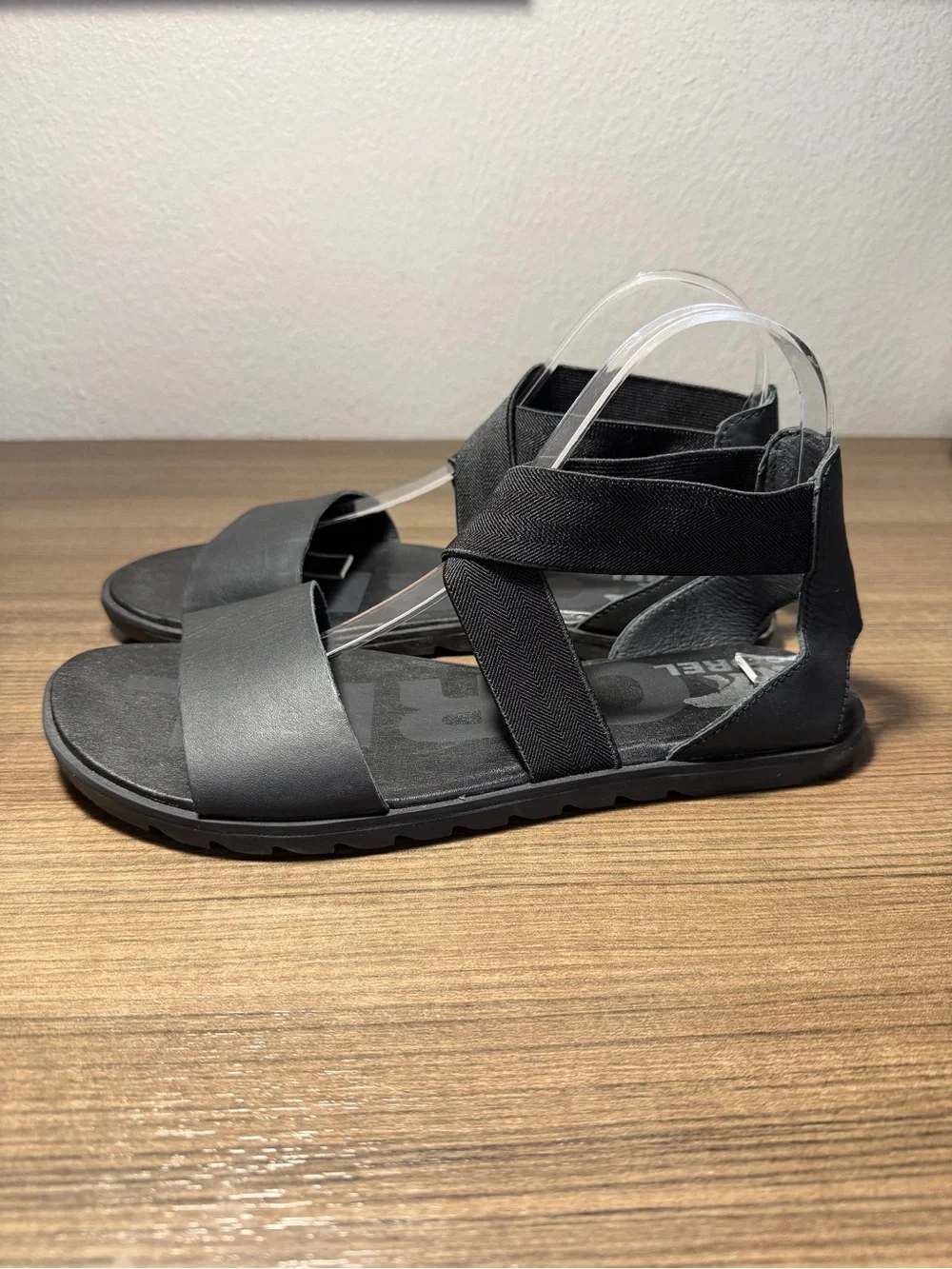 Sorel Ella II Sandal in Black Leather